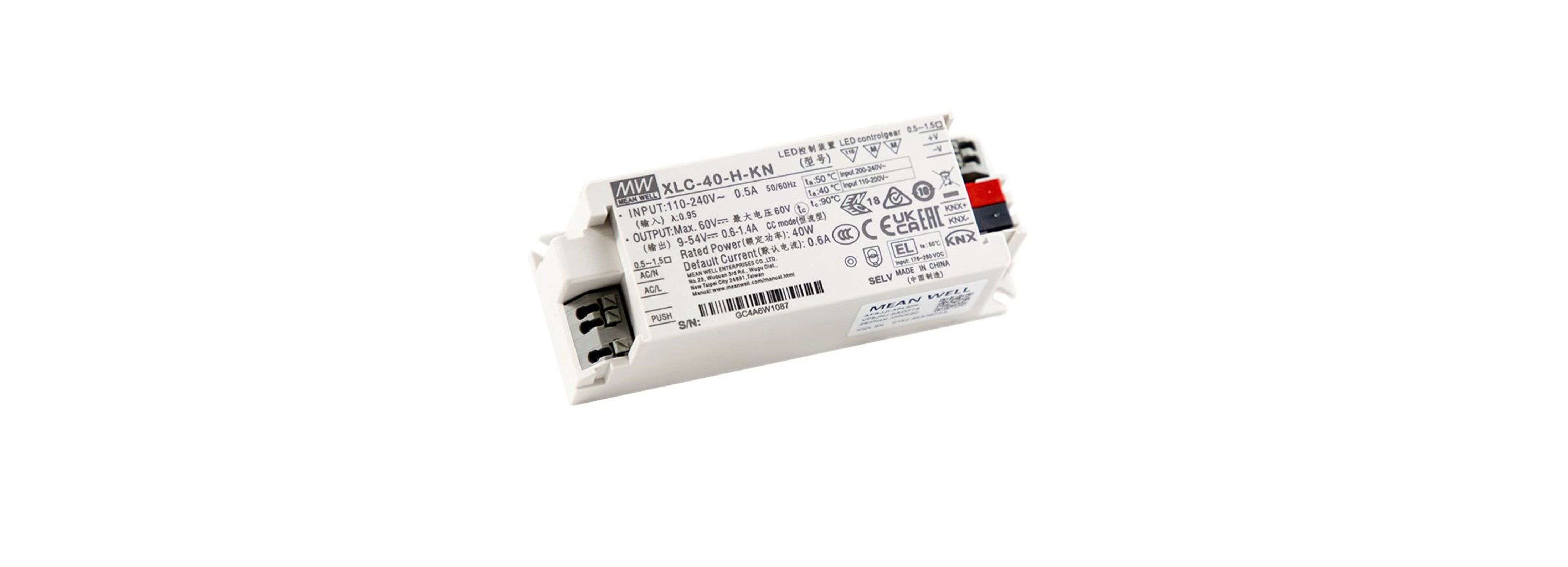 Série XLC-KN : Driver LED à courant constant nativement KNX Data Secure